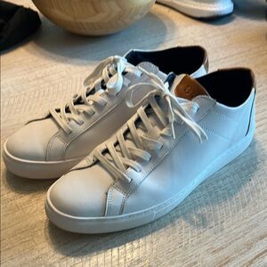 BYLT Basics White and Brown Minimalist Sneakers